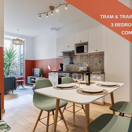Cosy And Trendy 3 Bedrooms Train Tramway Nice Exterior foto