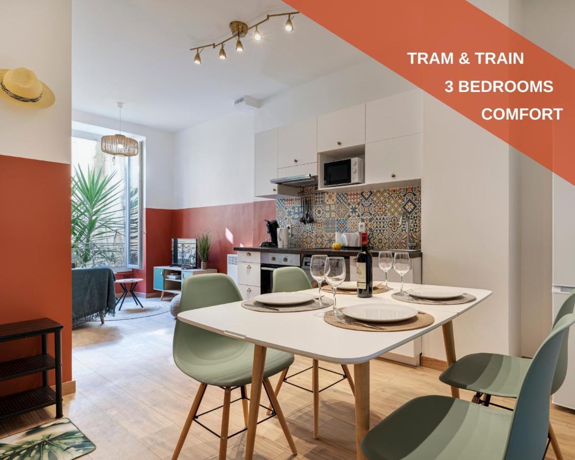 Cosy And Trendy 3 Bedrooms Train Tramway Nice Exterior foto